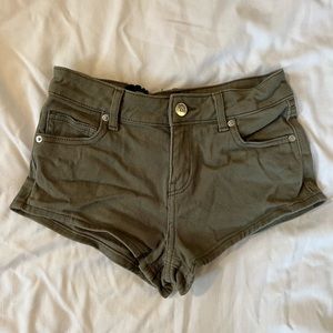 H&M Green Low Rise Shorts